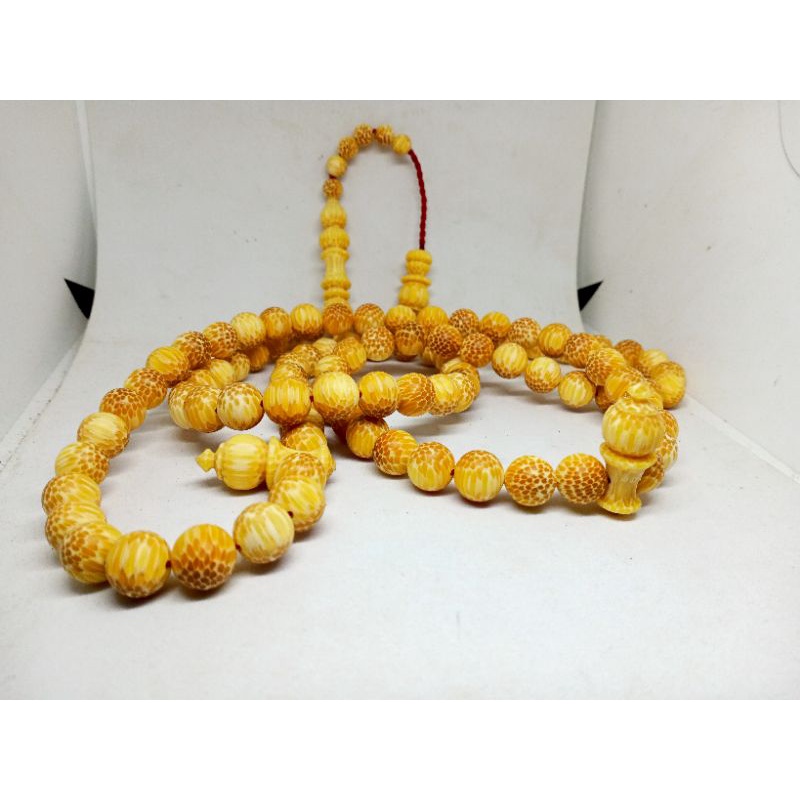 tasbih kayu liwung jenar asli 12 mm tembus cahaya
