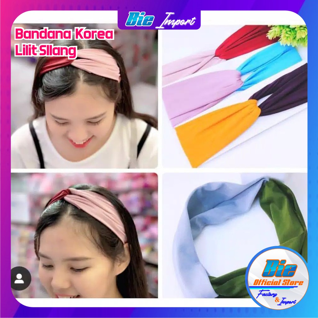 Bandana Korea Lilit Silang Impor Best Seller