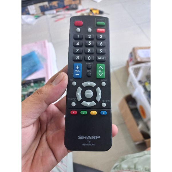 REMOT TV -  REMOTE TV - TV LED - SHARP - ORIGINAL - GB217WJN1 - ORIGINAL ASLI - 32le180i - 24le170i - 24le175i - 32le185i - 32sa4100i - 40sa5100i Dll
