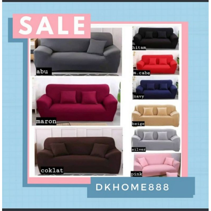 Cover Sofa Bed Sarung Sofa Bed Polos Penutup Sofa Bed