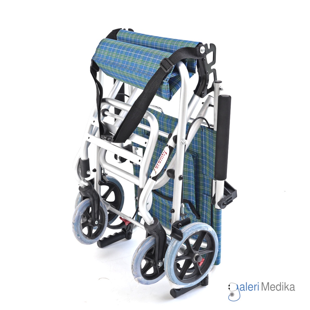 Kursi Roda Travel Serenity SR-388CK / SR388CK / SR 388CK - Bisa Lipat FREE Tas Jinjing