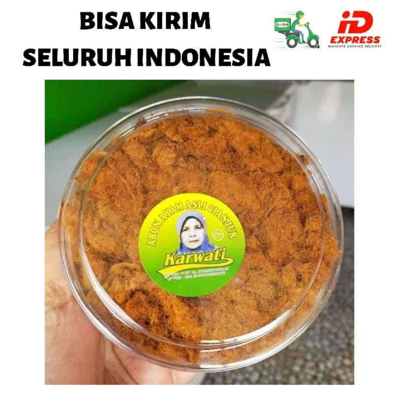 Abon Gepuk Ayam Karwati  Empuk  Khas Cianjur 150gr