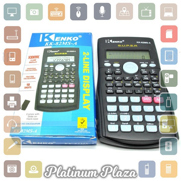 Karuida Kalkulator Elektronik Scientific Calculator - 82MS - Black`60XL8Z-