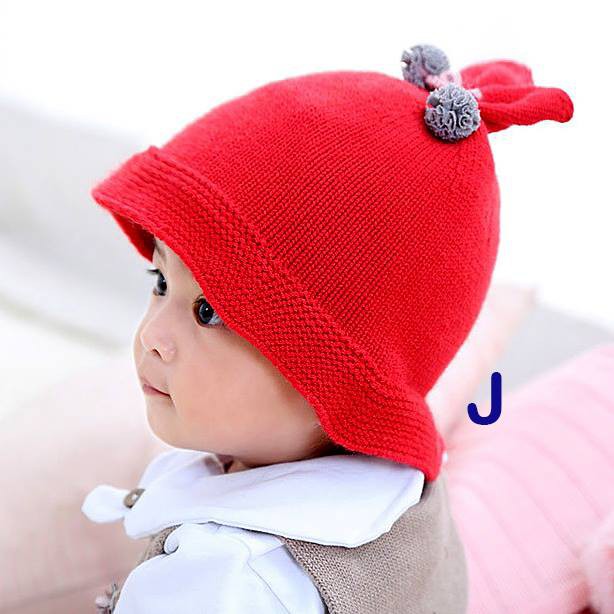 Topi Kupluk Knitted Baby