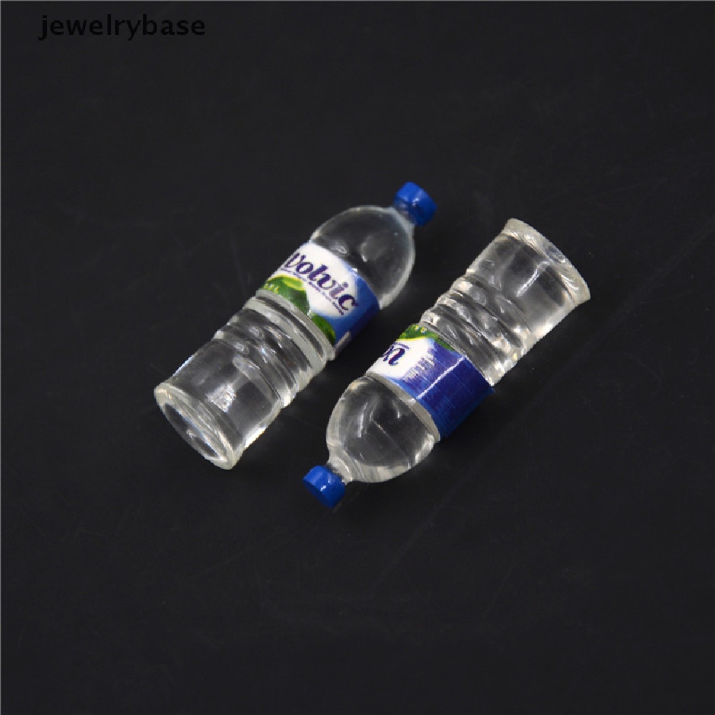 (jewelrybase) 2pcs / Set Mainan Miniatur Botol Air Minum Skala 1: 12 Untuk Aksesoris Rumah Boneka