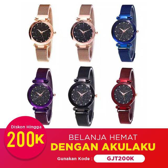 Jam Tangan Wanita Ready Terbaru Diyoor Magnet Wanita Permata Murah D95188