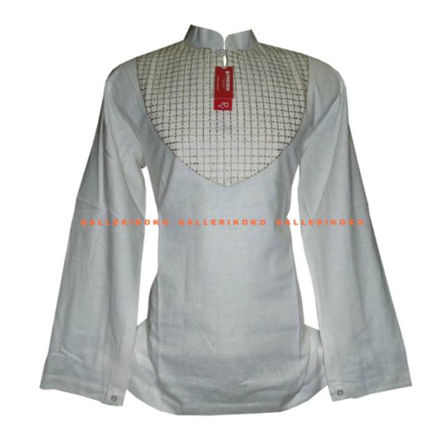 Baju koko preview limited itang yunasz lengan panjang krem bordir coklat dan krem senada