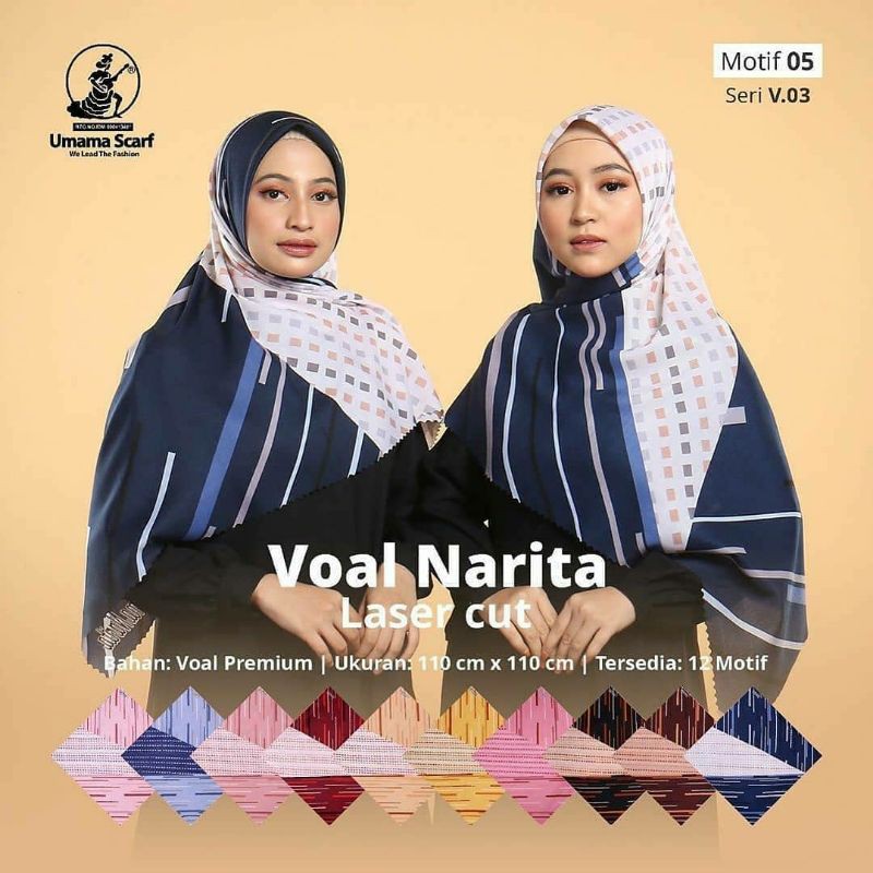 Umama - Voal Narita Laser Cut Motif 5