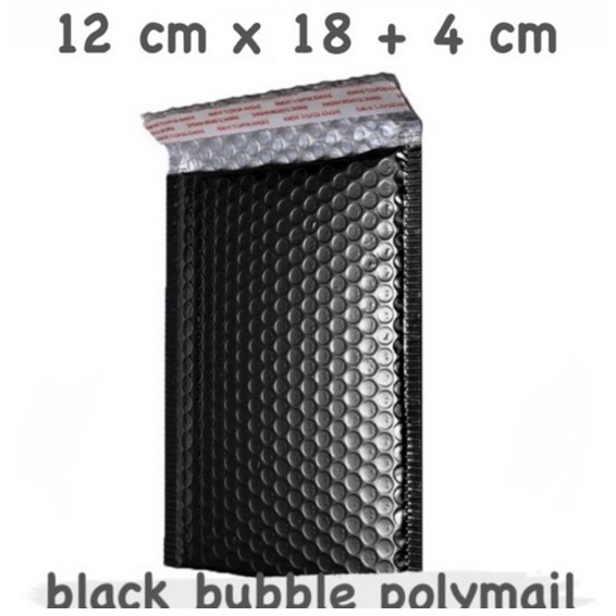 

Bubble polymailer hitam 12 x 22 cm (10 lembar)