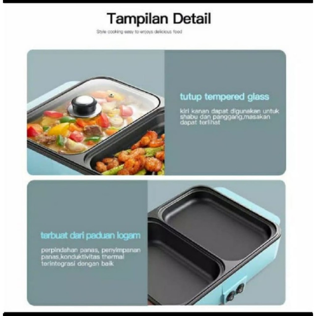 Barbeque Grill Electric BBQ Grill Elektrik Panggangan BBQ Suki Pan