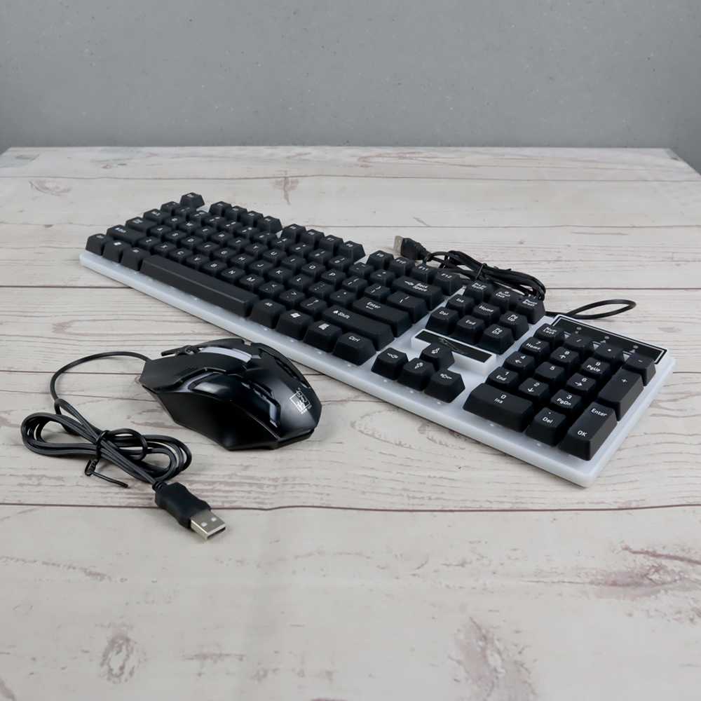 ZHUIGUANGBAO Combo Gaming Keyboard RGB Mechanical Feel with Mouse G21B ( Al-Yusi )