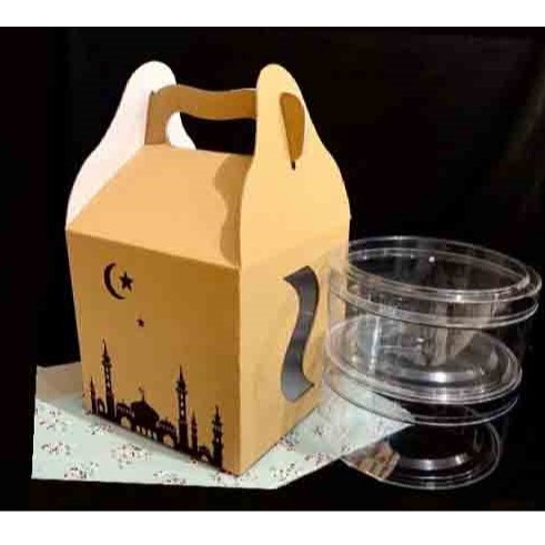 

( 10pcs ) Dus Box Toples Kue ring Lebaran Dus Toples 500 gram Lebaran Idul Fitri Packaging Hampers Toples Kue