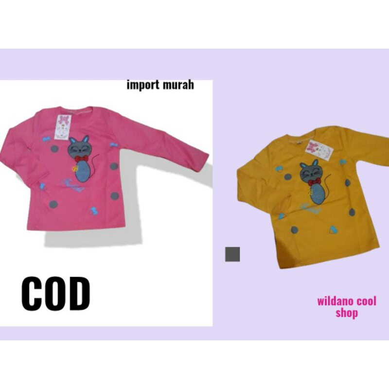 ATASAN ANAK IMPORT 2_10TAHUN/Atasan anak prempuan/Atasan import