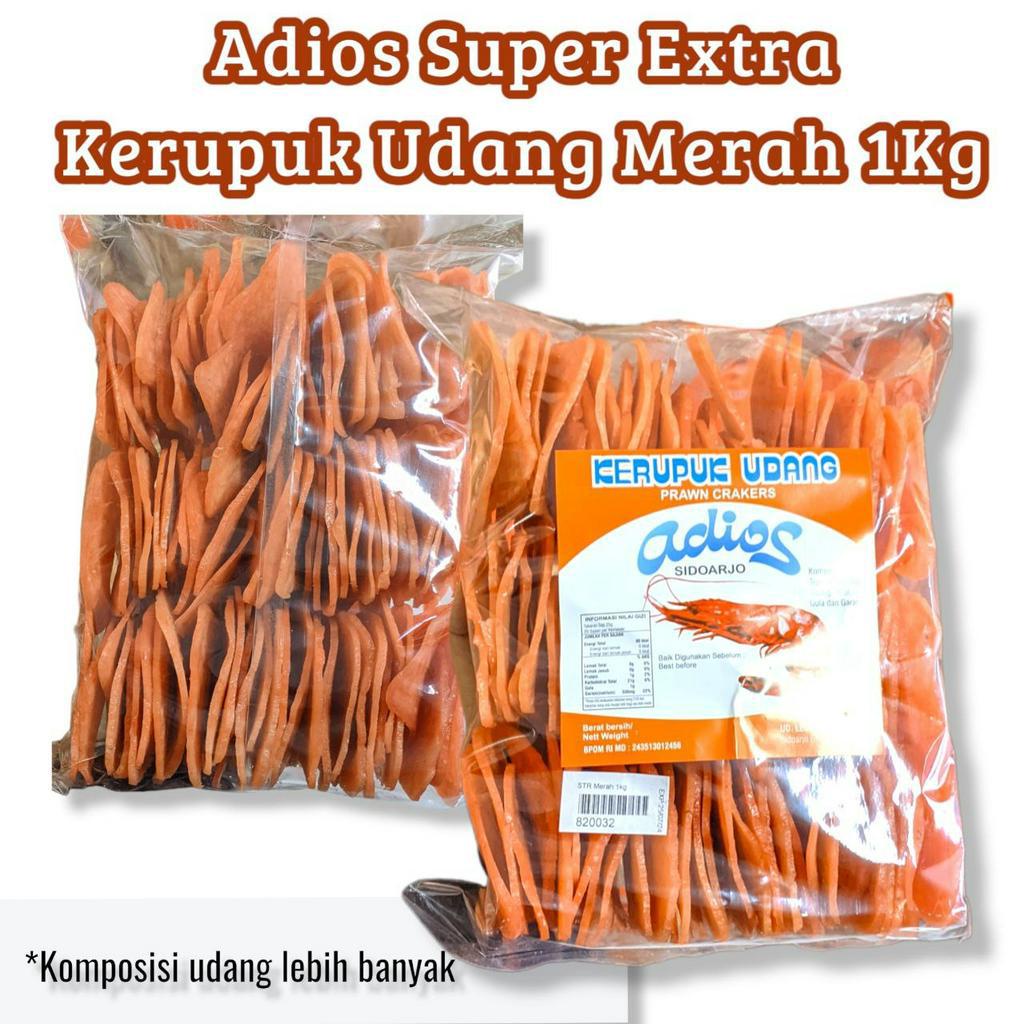 

ADIOS KERUPUK UDANG SUPER EXTRA MERAH 1KG