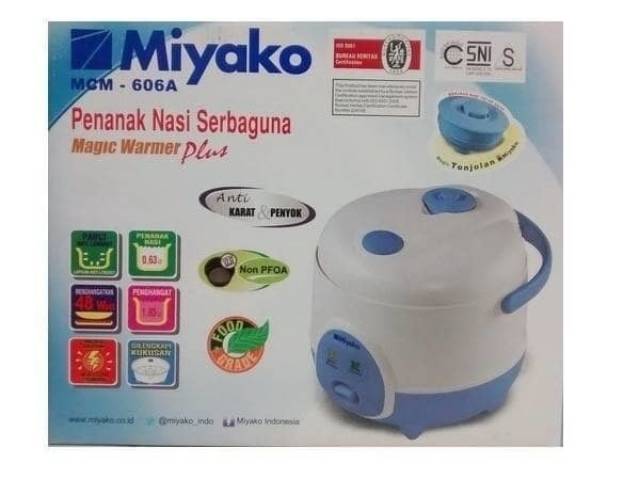 Magic Com Rice Cooker MCM 606A / MCM606B. Kapasitas 0.6 liter. Baru Bergaransi Resmi