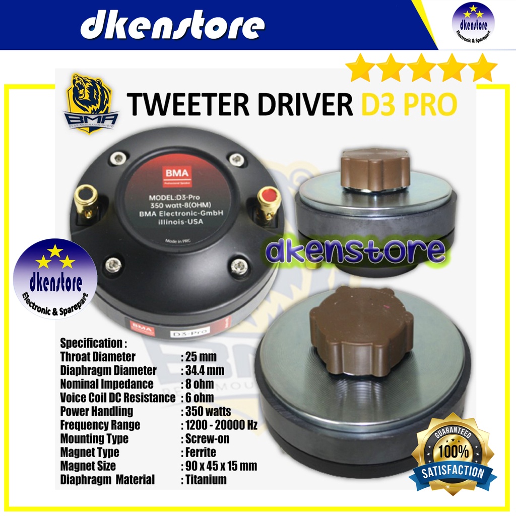 Driver Tweeter BMA D3 ORIGINAL D3 PRO