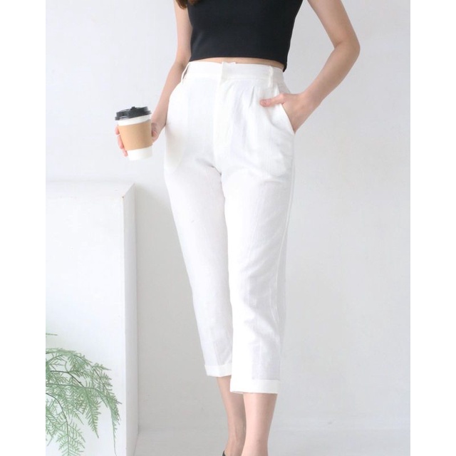 Lf 934 linen pants | celana linen 7/8