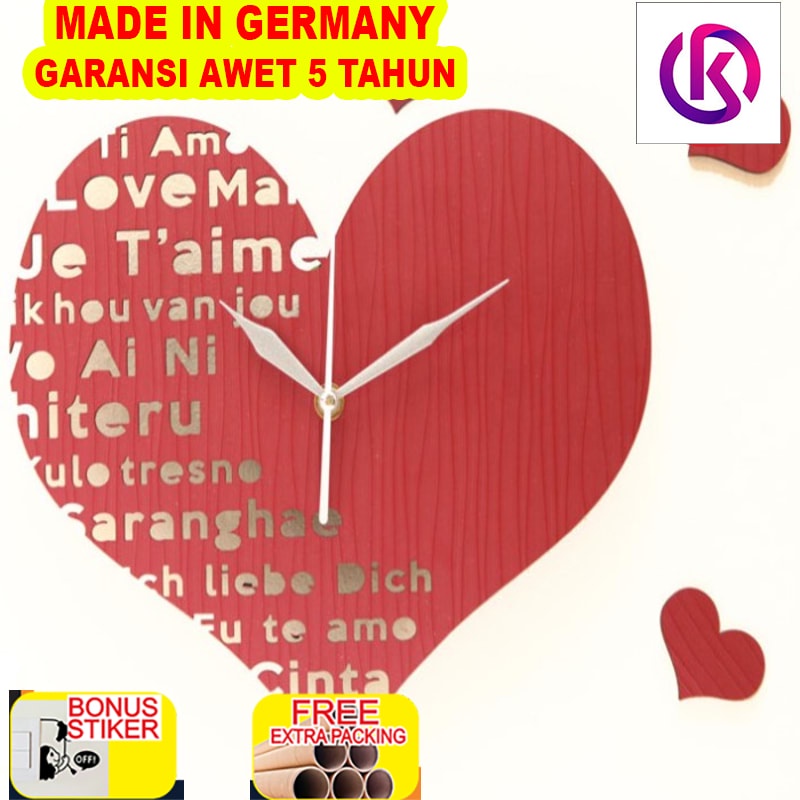 

Murah Jam Dinding Unik Artistik - Love Wall Clock