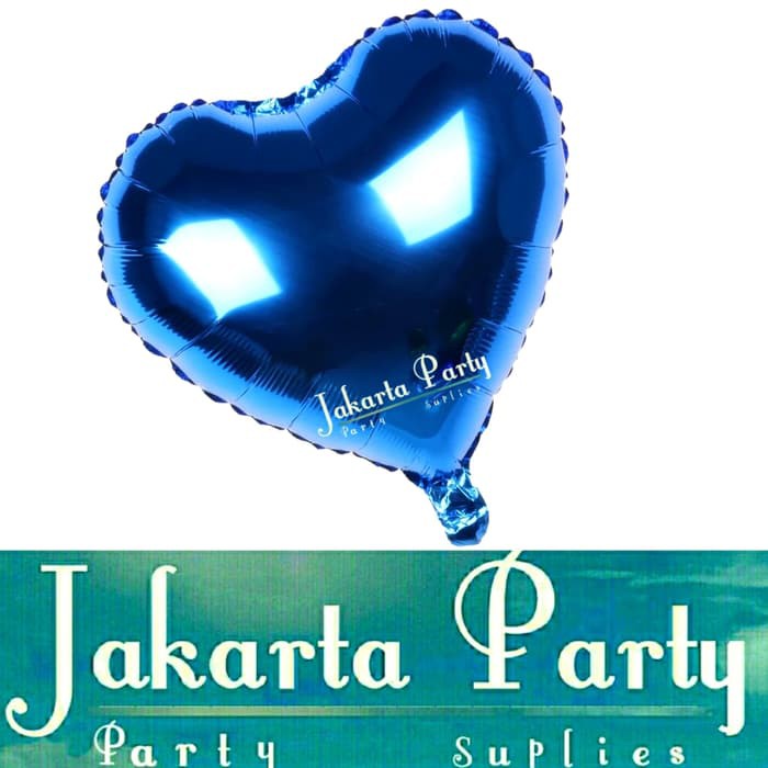 Balon Foil Love Biru / Balon Love / Balon Hati / Balon Valentine