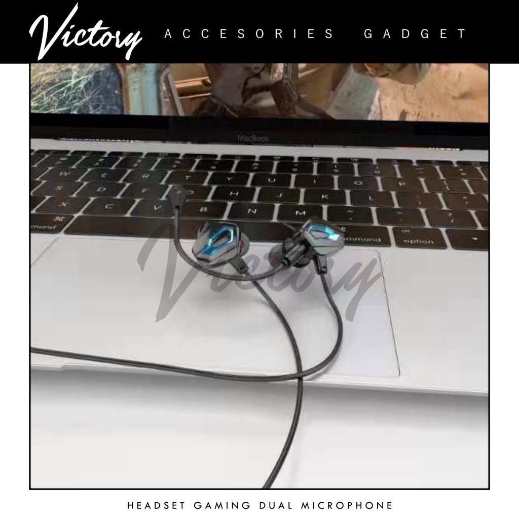 VICTORY Headset Gaming Dual Mic
