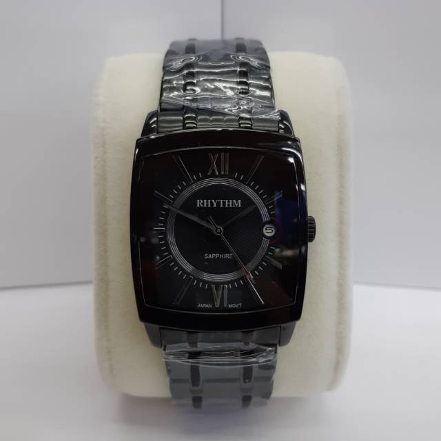 JAM TANGAN PRIA RHYTHM 1201 FULL BLACK.ORIGINAL GARANSI 1 TAHUN
