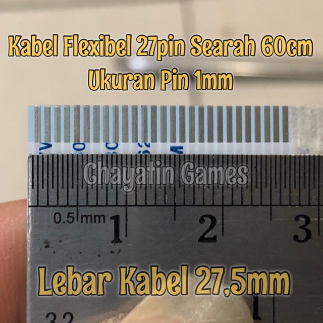 Kabel Flexibel 27 Pin Kasar Searah Panjang 60cm - Ukuran Pin 1mm