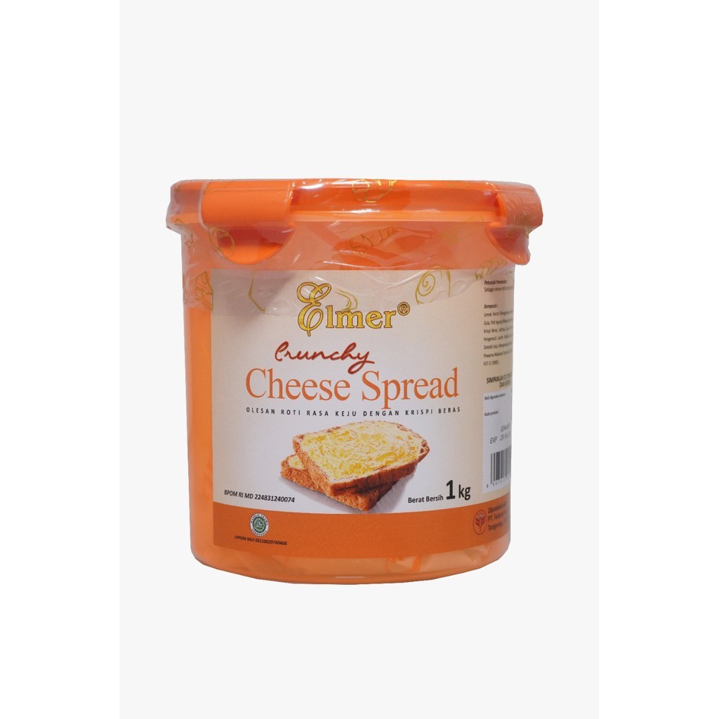 

Elmer CHEESE Spread Crunchy 1 kg / Selai KEJU Crispy Roti Kue Martabak