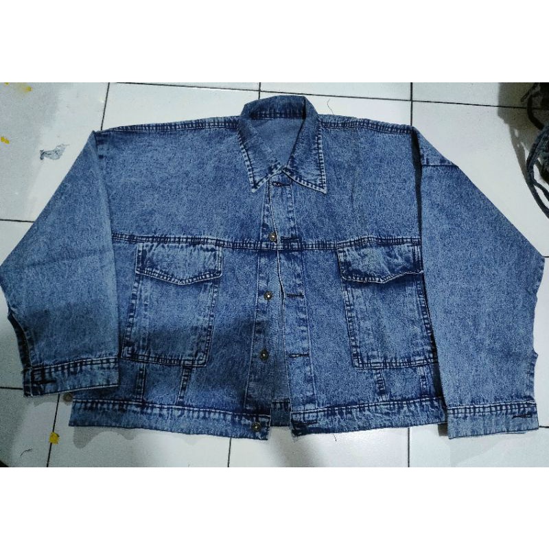 jakett crop jeans oversize super jumbo ld 140