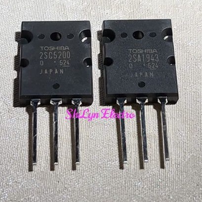 TRANSISTOR 2SA1943 2SC5200 1943 5200 SERI 5 TOSHIBA SUPER ORIGINAL