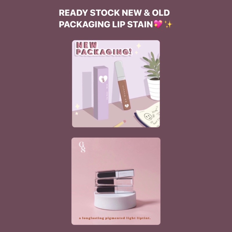 (READY STOCK) Lipstain and Lip Potion Goddes.skin Improved