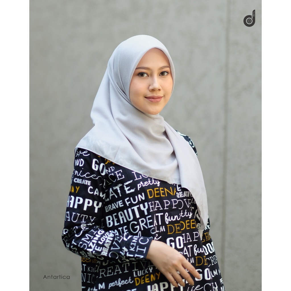 HIJAB DEENAY POLOS  LIZA ANTARTICA/ABU MUDA  SEWING  JILBABWANITACANTIK HIJAB ORI VIAL ULTRAFINE PRO