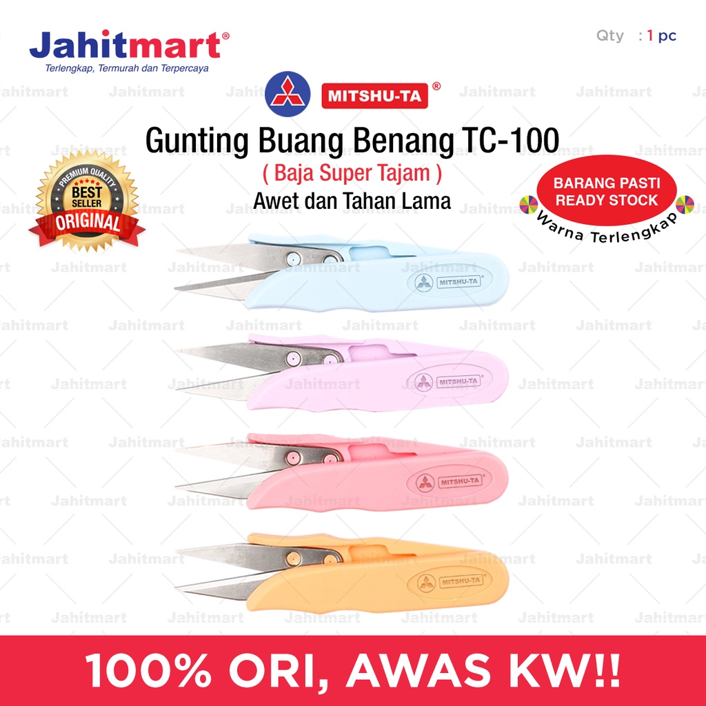 

Gunting Buang Benang Mitshu-Ta Warna Pastel TC-100