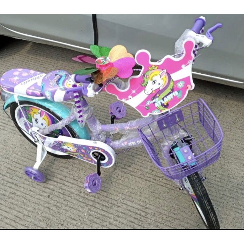 Sepeda Mini Anak Cewek Atlantis Unicorn 12 16 18 innch perempuan usia 3  8 thn BMX wanita COD kredit-3