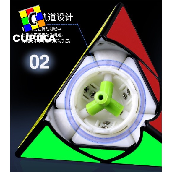 Rubik Pyraminx Qiyi Duomo blackbase Segitiga Dalam termurah