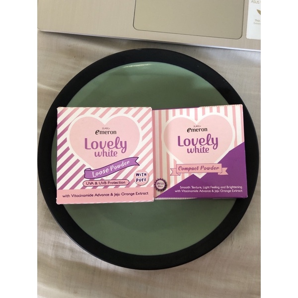 emeron lovely white compact powder loose powder