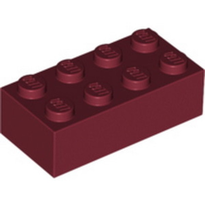 LEGO PART 3001 - 6117418 - DARK RED - BRICK 2X4