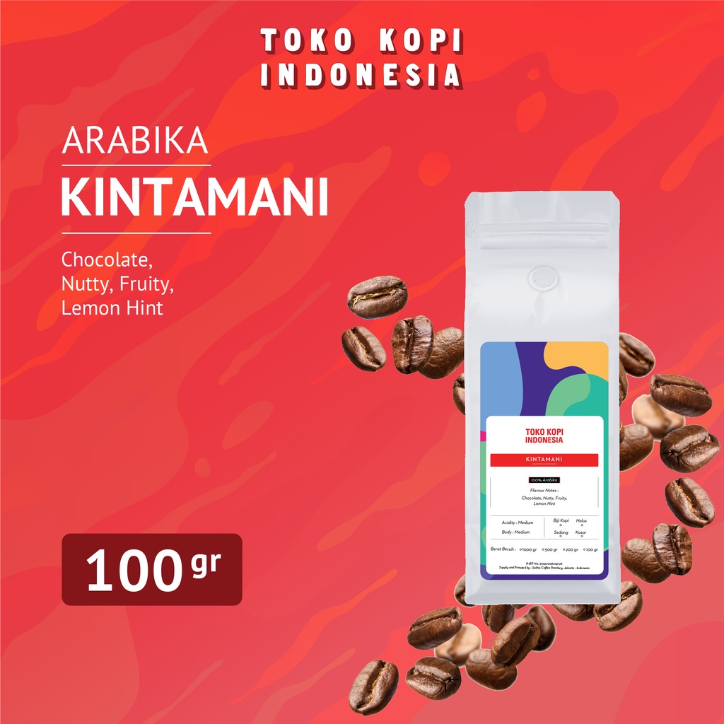 

Biji Kopi Bubuk Arabika Bali Kintamani Arabica Coffee Roast Beans 100gr