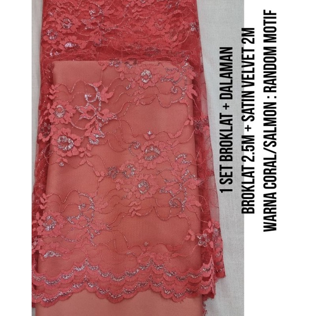 Broklat kain bruklat 1 set sama furing paket bridesmaid