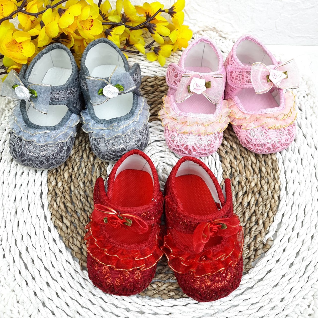 mandirishoestore-SEPATU BABY PREWALKER BAYI ANAK PEREMPUAN FPY19