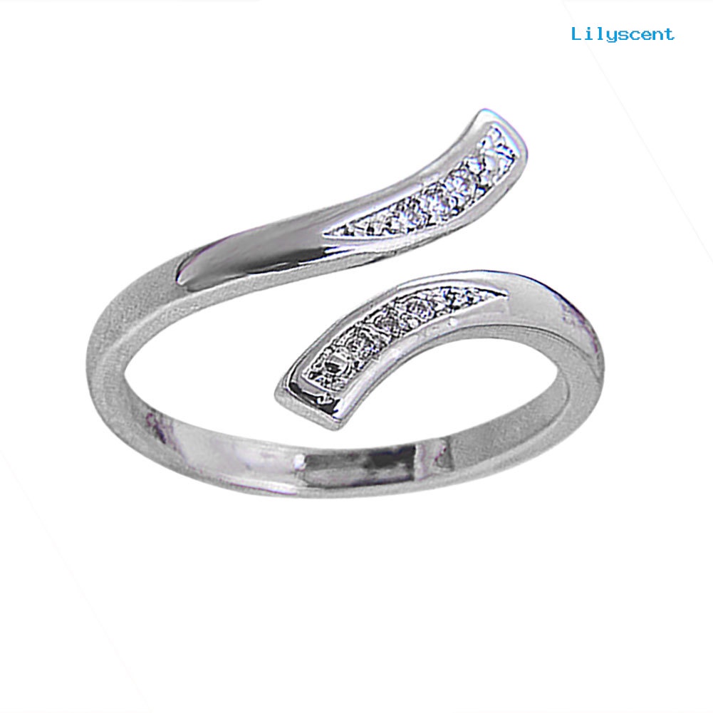 Ls Cincin Sterling Silver 925 Ukuran Adjustable Untuk Wanita