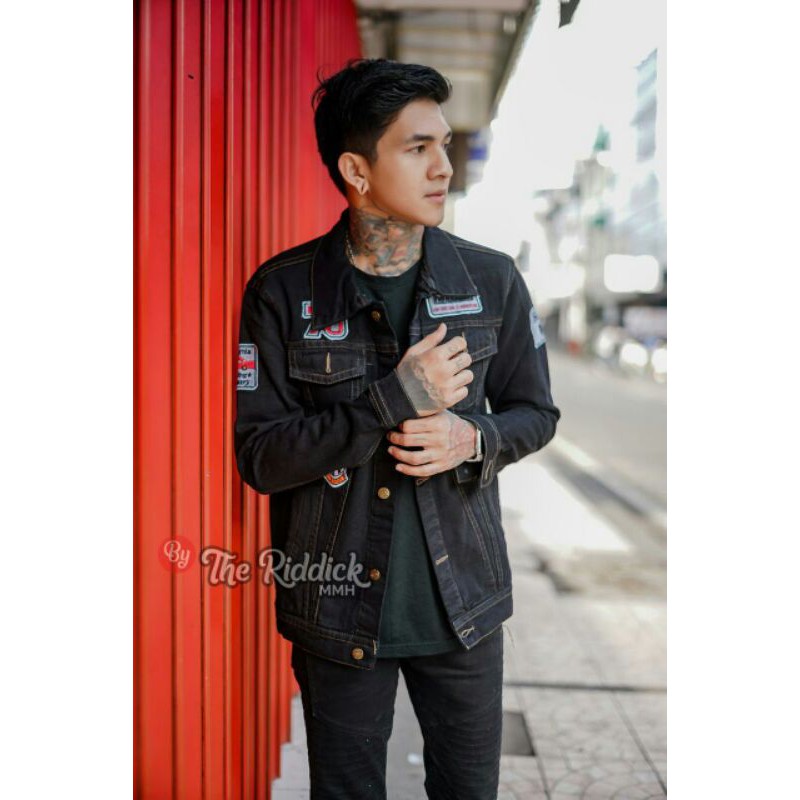 jaket jeans pria kekinian/jaket distro Bandung/swater kekinian
