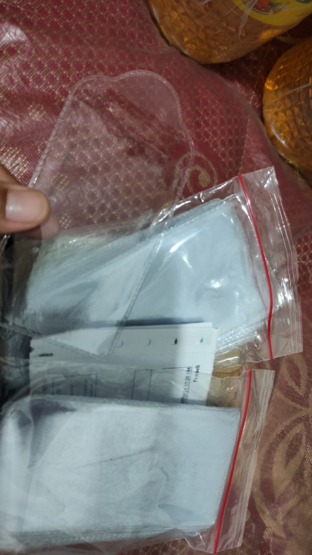 Paket 50 Pcs Plastik Pelindung Logam Mulia Antam Certicard Certieye Model Amplop