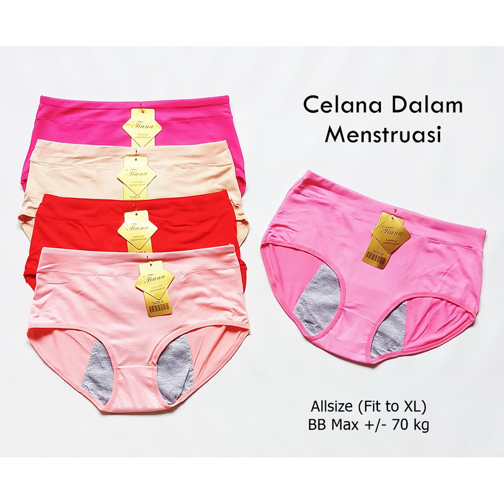 - Satuan - Celana Dalam Menstruasi TIANA (Uk L - XXL )