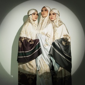 Mukena Satin Silk Premium Motif Baroque