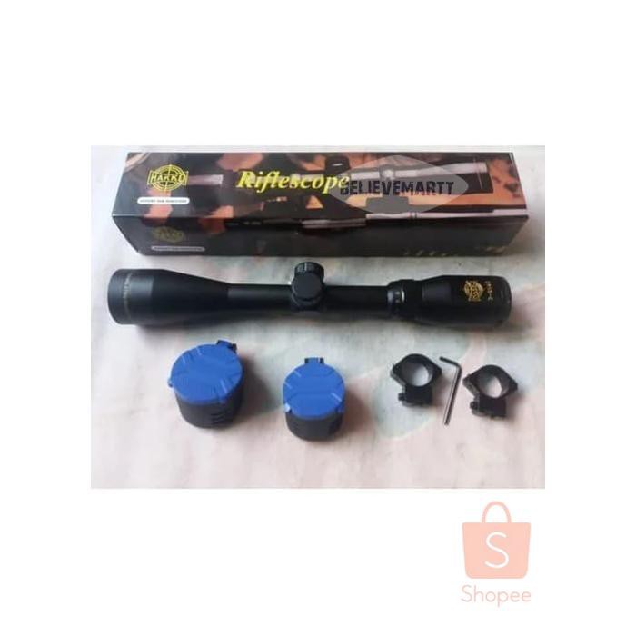 TEROPONG TPO2G238 TELESCOPE RIFLESCOPE HAKKO 39X40 RING GOLD SENAPAN AIRSOFT