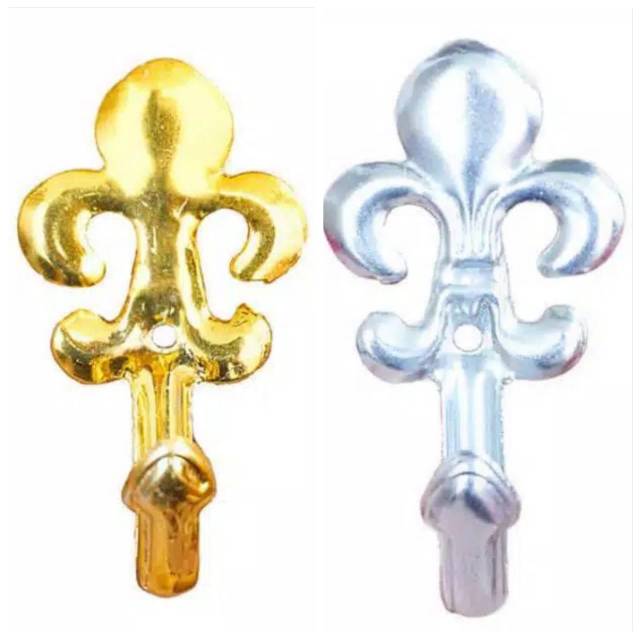 CANTOLAN GORDEN HOOK GORDEN | Motif Trisula dan Lumba Lumba Polos Golden Emas Gold Perak Premium Mew