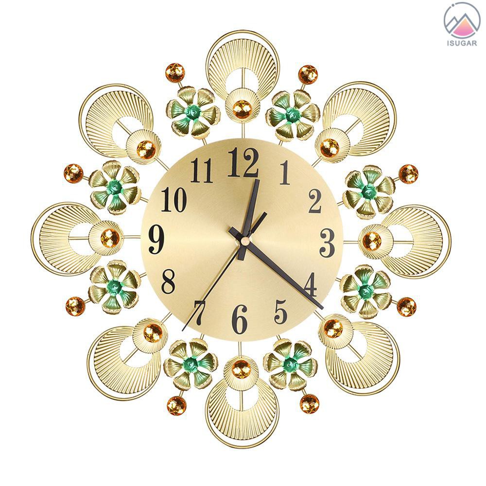 Retro Luxury Decorative Flower Diamond Round Quartz Clock Art Wall Clock Mute Home Living Room Shopee Indonesia Retro Luxury Decorative Flower Diamond Round Quartz Clock Art Wall Clock Mute Home Living Room Shopee Indonesia
