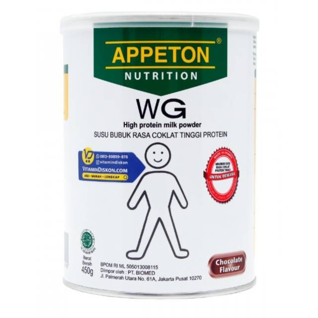 

Appeton Weight Gain Susu Untuk Gemuk Rasa Vanilla atau Coklat - 450 Gram