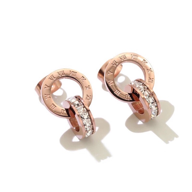 Anting Titanium Premium Model Ear Clip Berlian