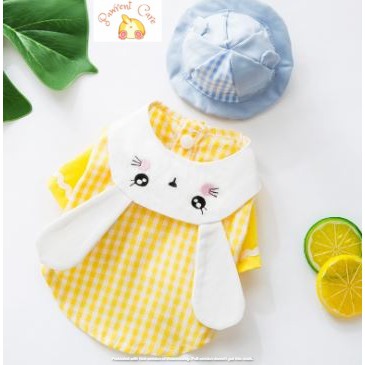 Baju Anjing/Dog Clothes/Pet Clothes/Lemon Yellow bunny /Kelinci Lemon Kuning